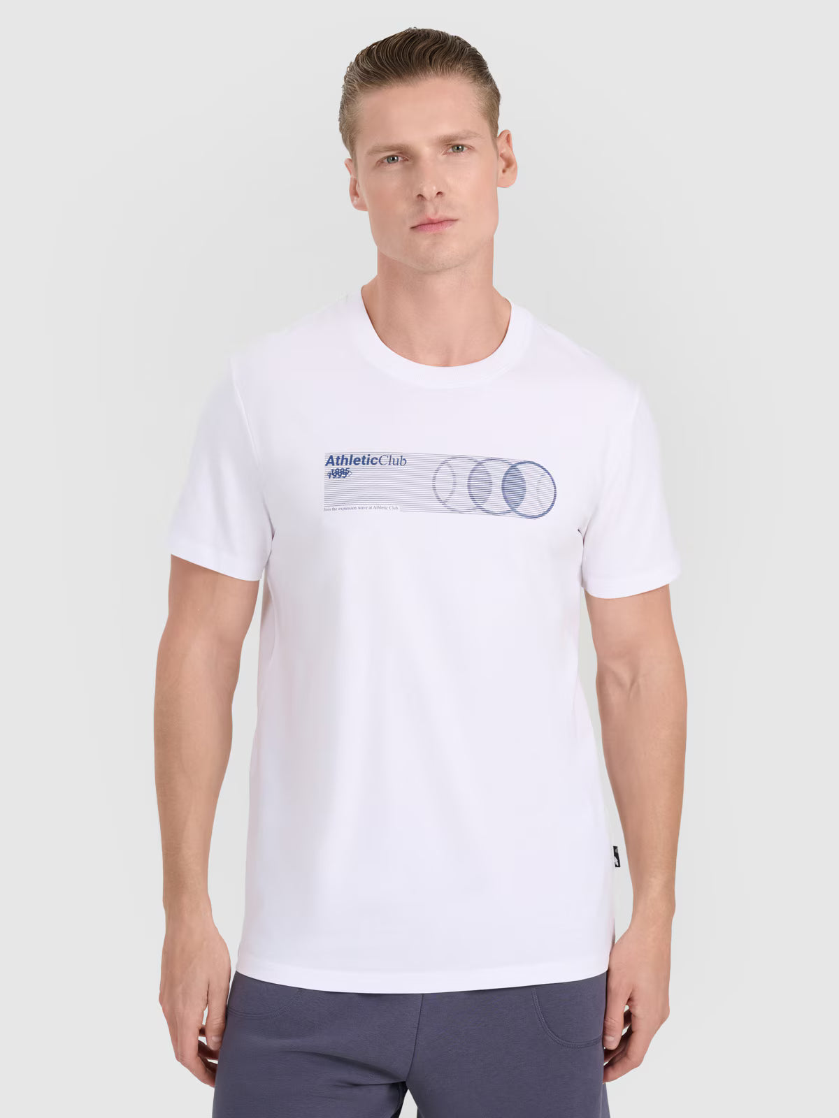 T-shirt regular z nadrukiem męski