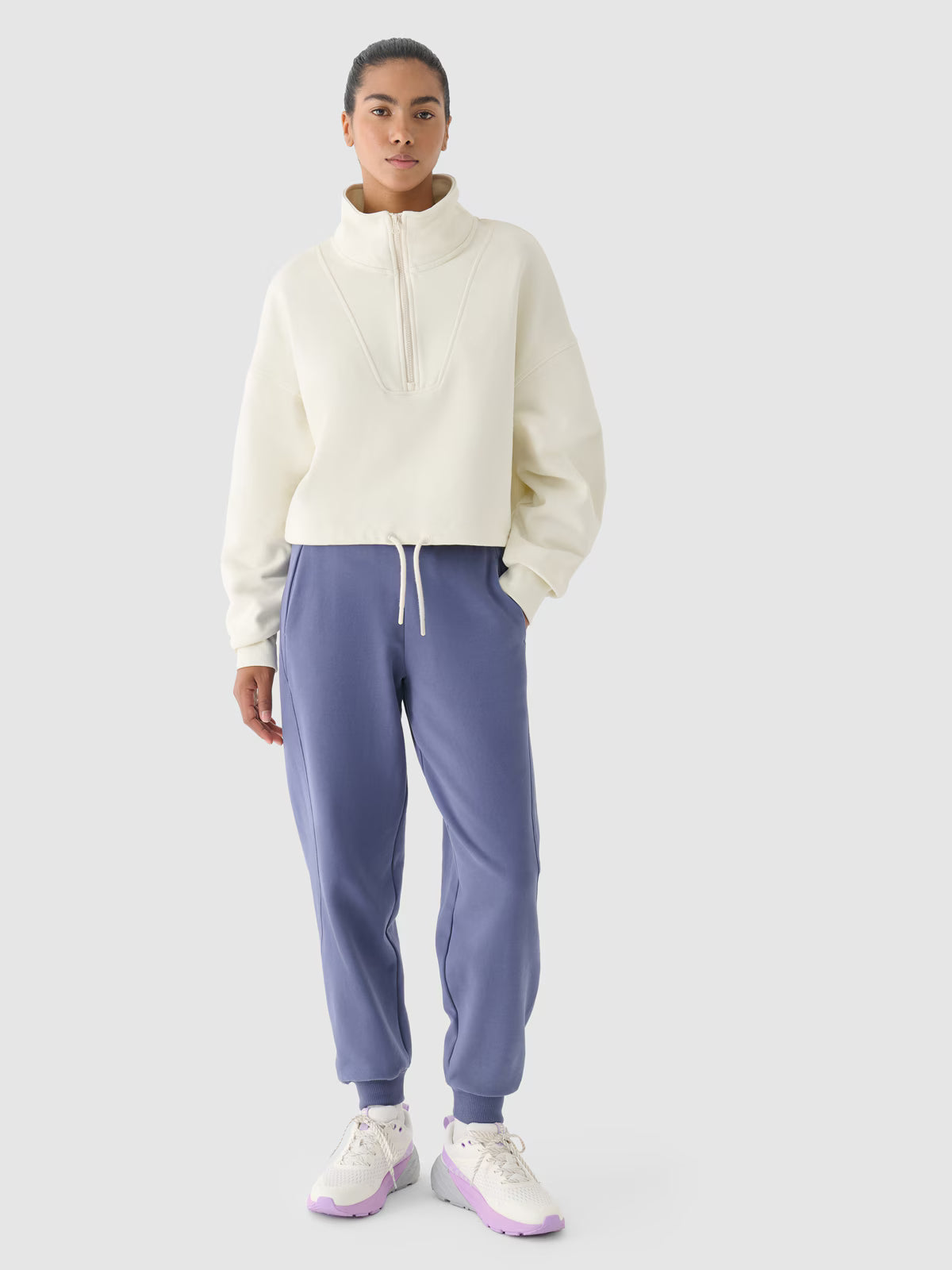Bluza dresowa bez kaptura damska 4F x Anna Lewandowska