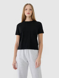 T-shirt regular gładki damski