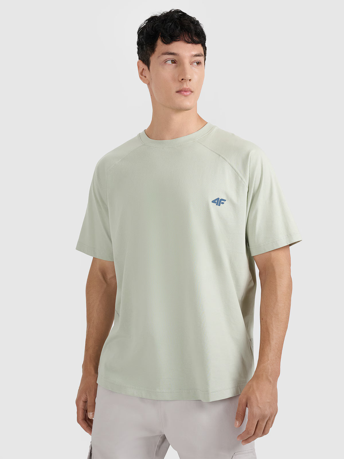 T-shirt oversize gładki męski