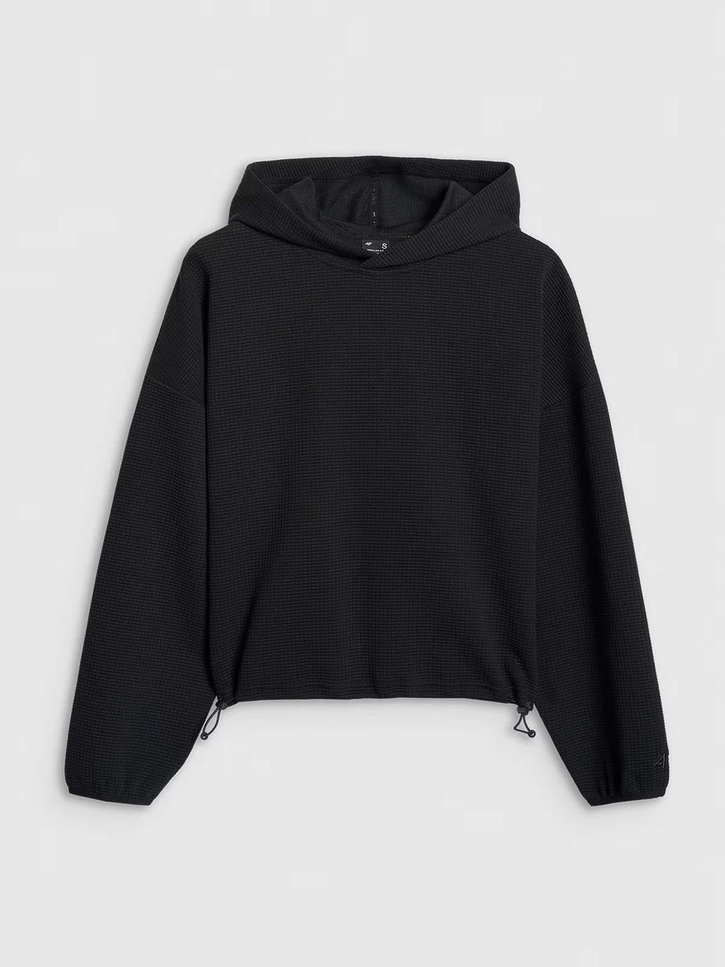 Bluza dresowa z waflowej dzianiny damska