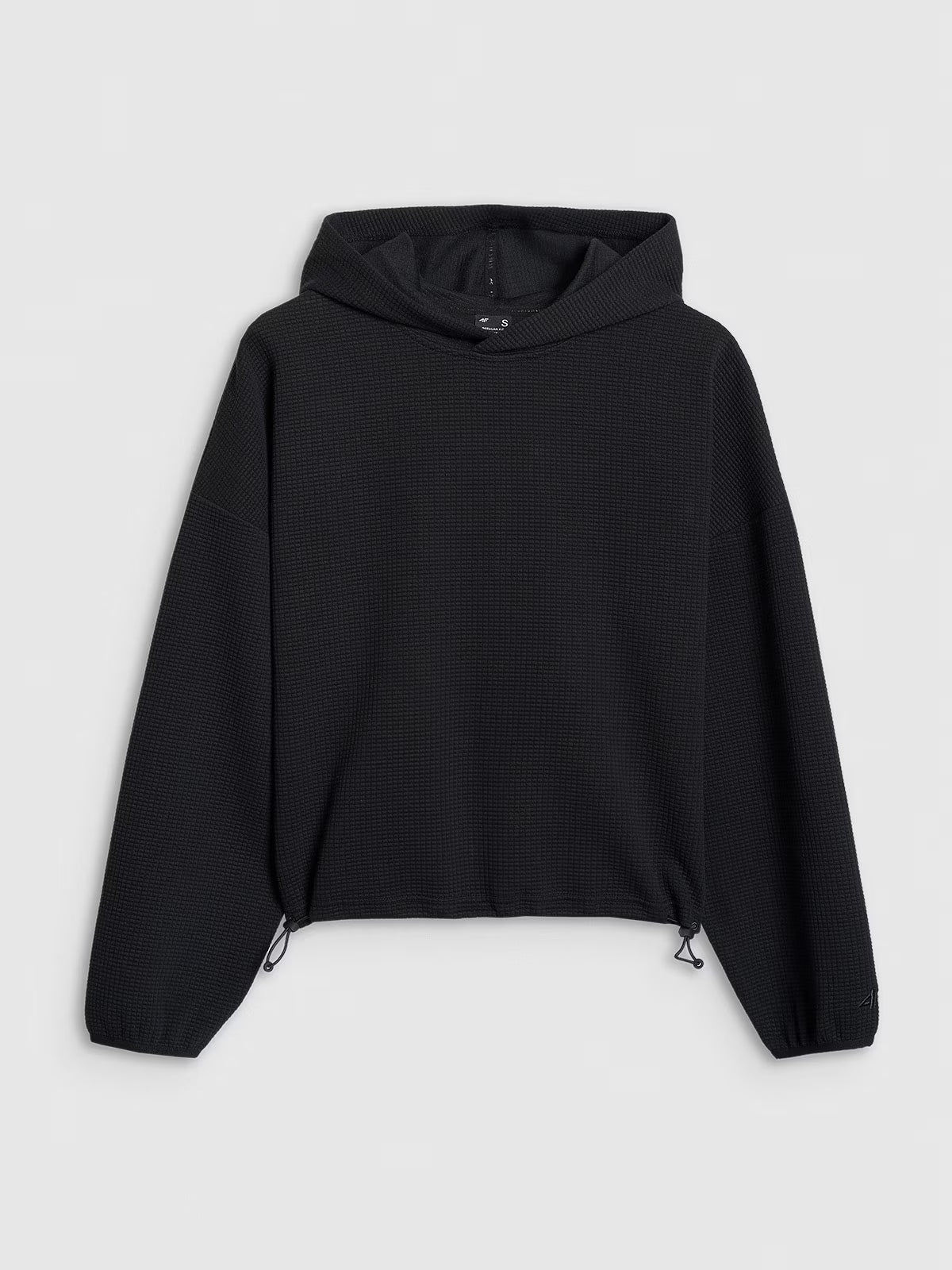 Bluza dresowa z waflowej dzianiny damska