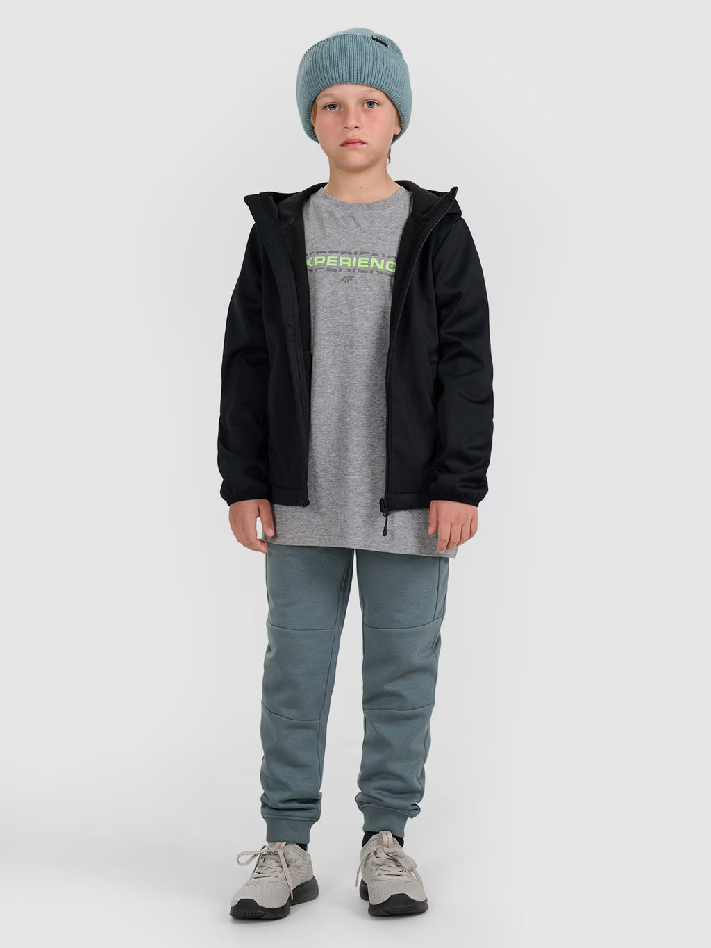 Kurtka softshell wiatroodporna membrana 5000 chłopięca