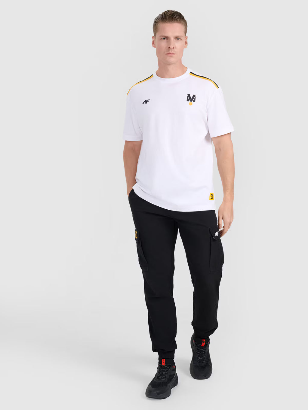 T-shirt regular z nadrukiem uniseks 4F x Drift Masters