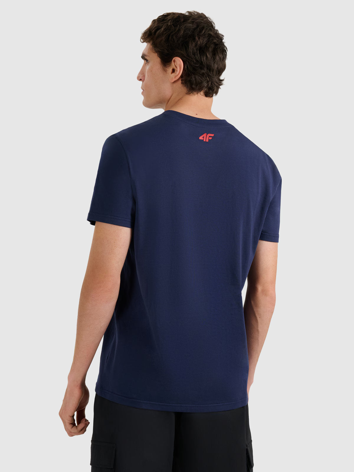 T-shirt regular z nadrukiem męski