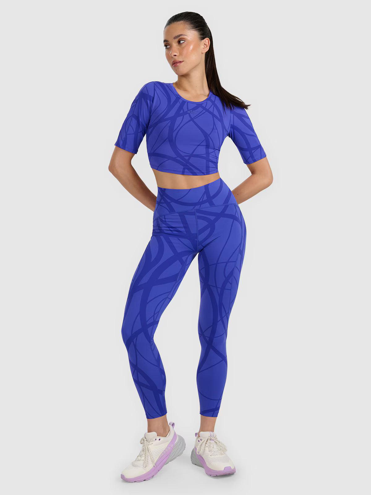 Crop-top treningowy szybkoschnący damski