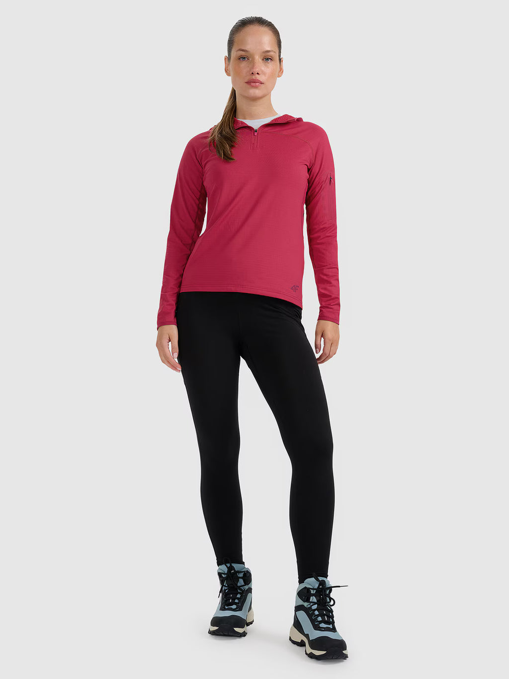 Bluza trekkingowa regular szybkoschnąca damska