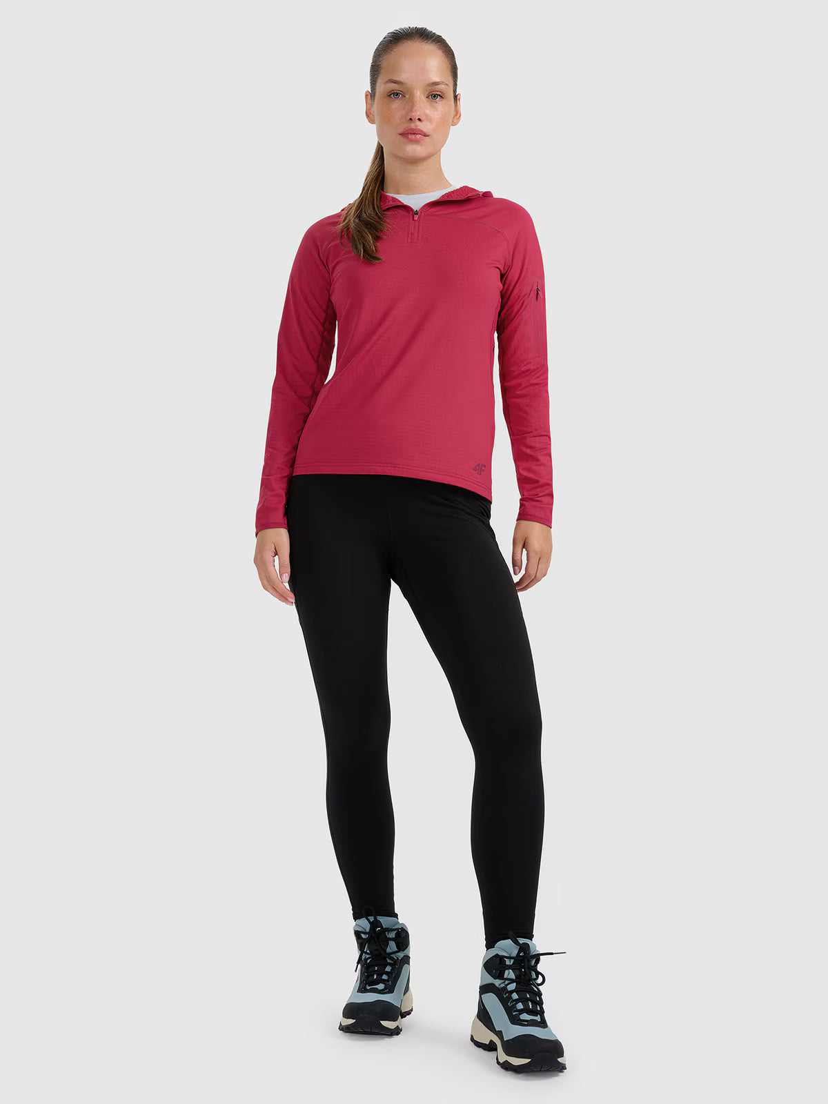 Bluza trekkingowa regular szybkoschnąca damska