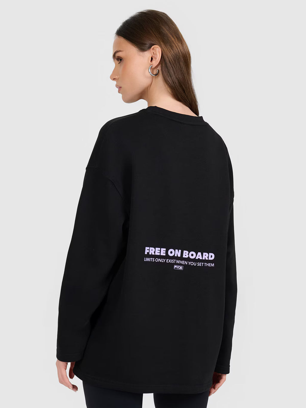 Bluza dresowa nierozpinana bez kaptura damska