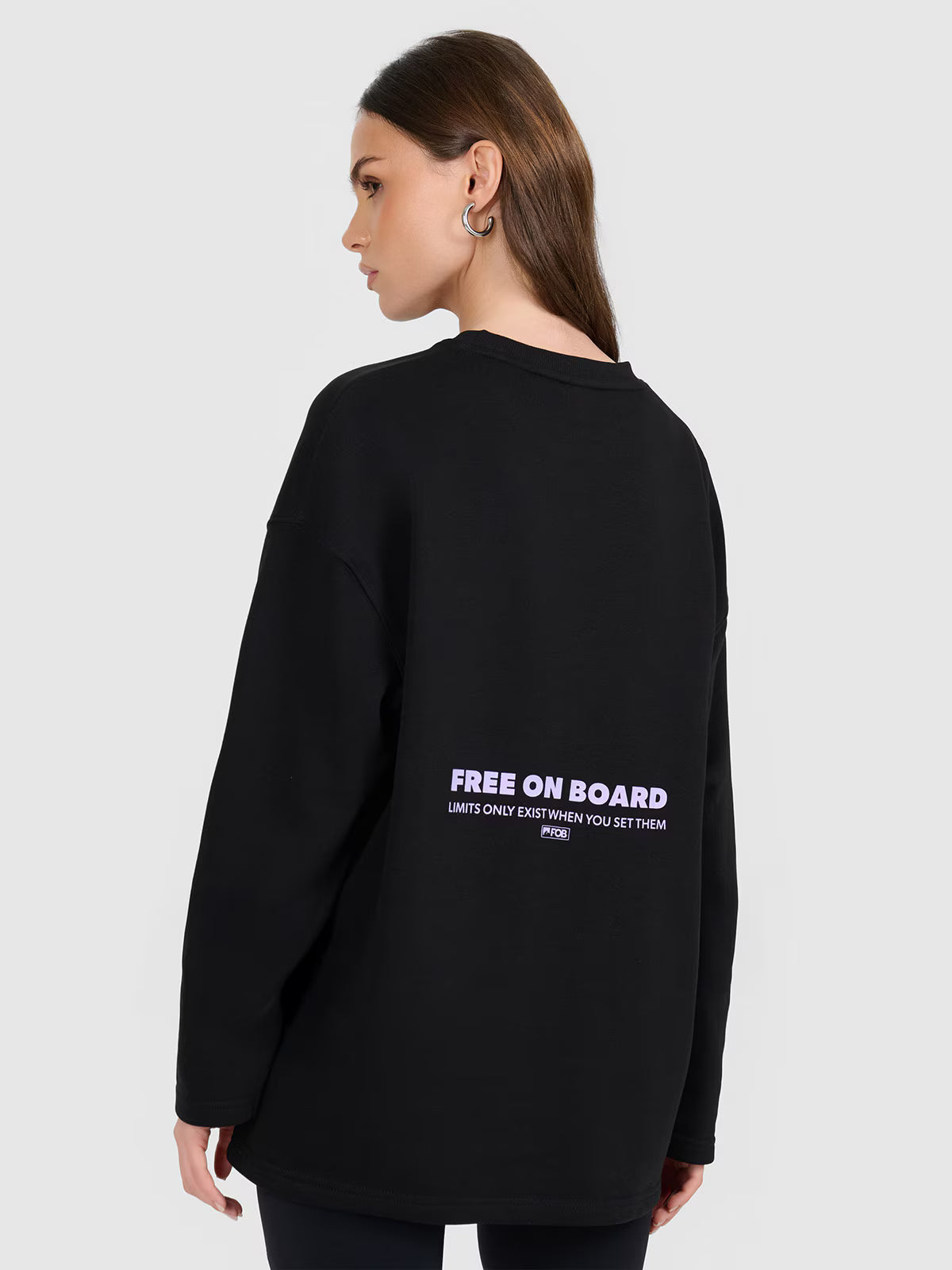 Bluza dresowa nierozpinana bez kaptura damska