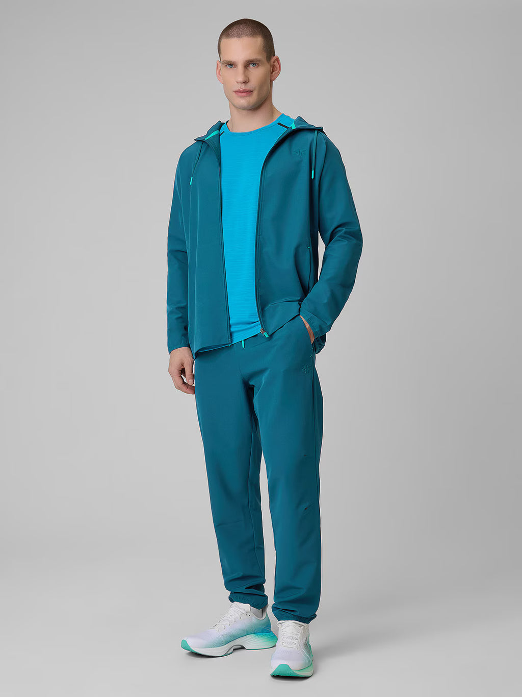 Bluza treningowa regular z kapturem męska