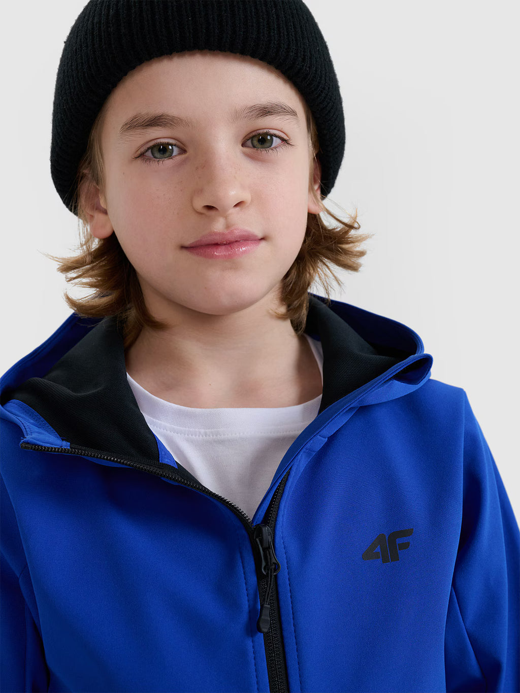 Kurtka softshell wiatroodporna membrana 5000 chłopięca
