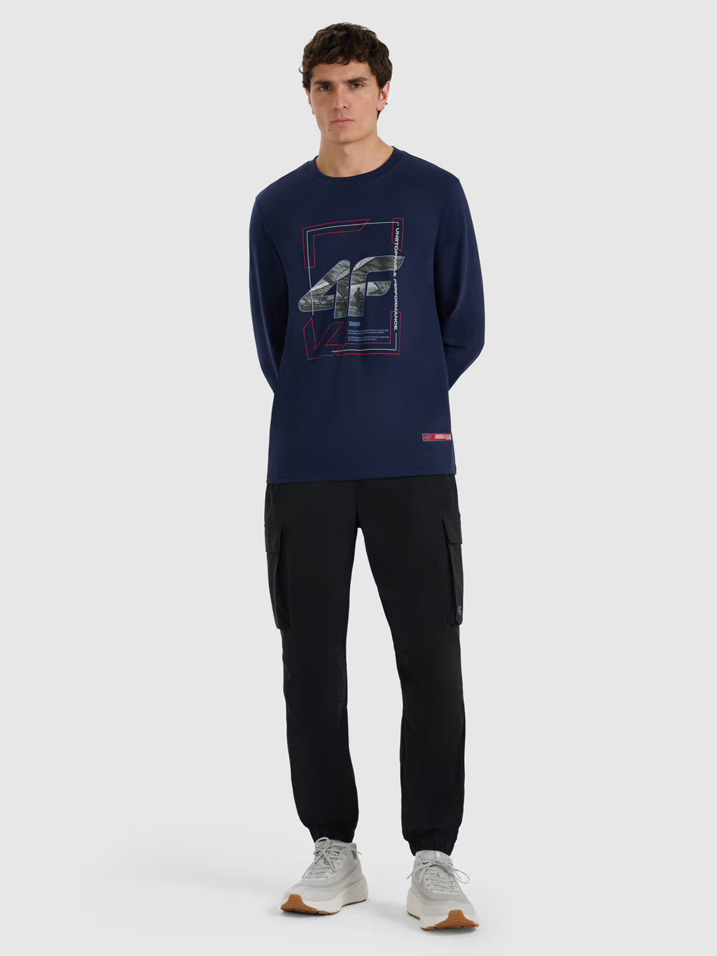 Longsleeve regular z nadrukiem męski
