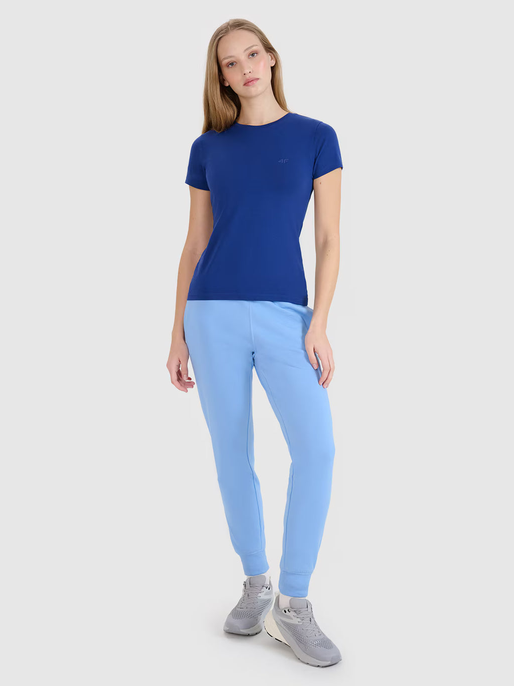 T-shirt slim gładki damski