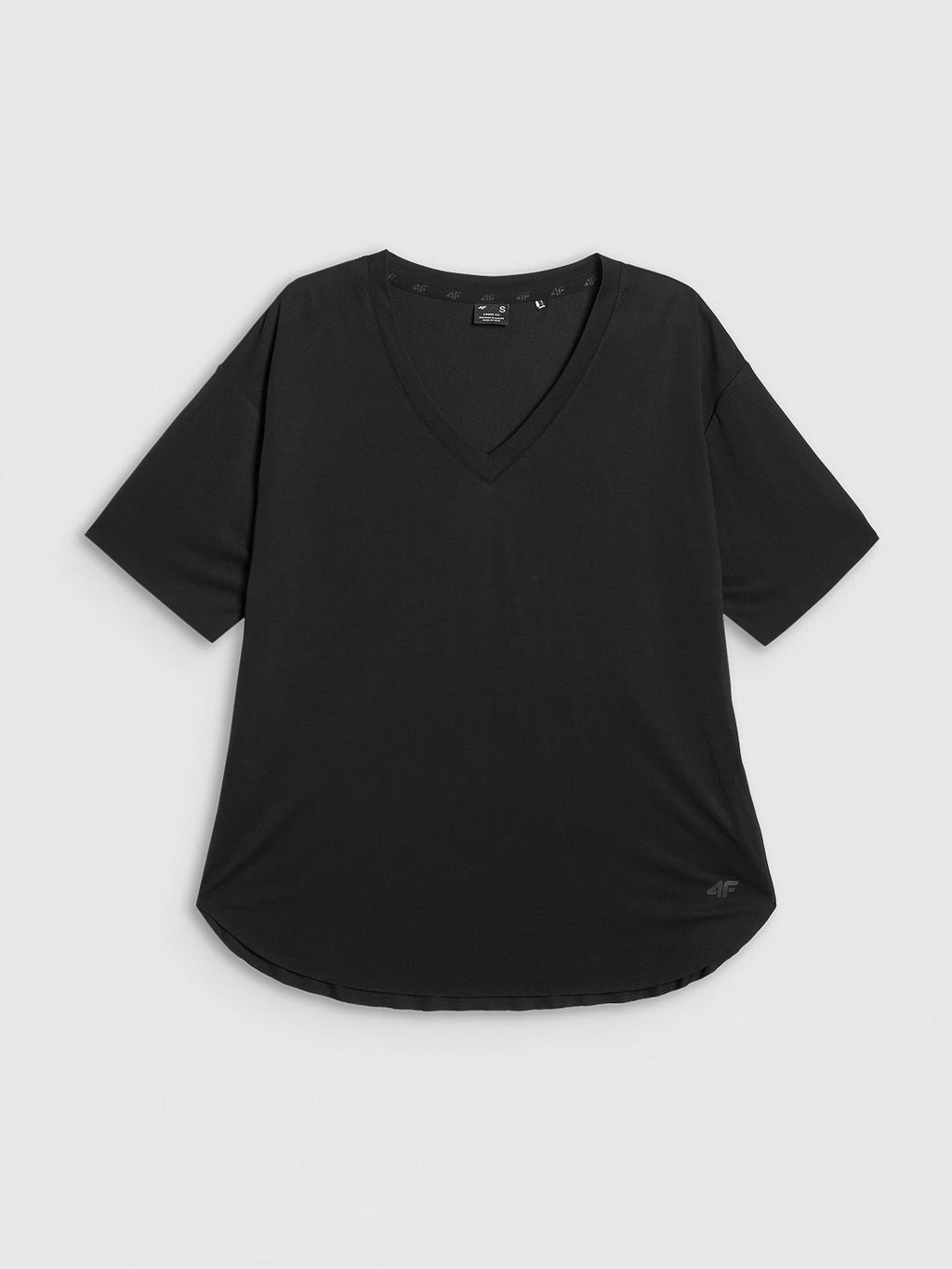 T-shirt oversize z modalem damski