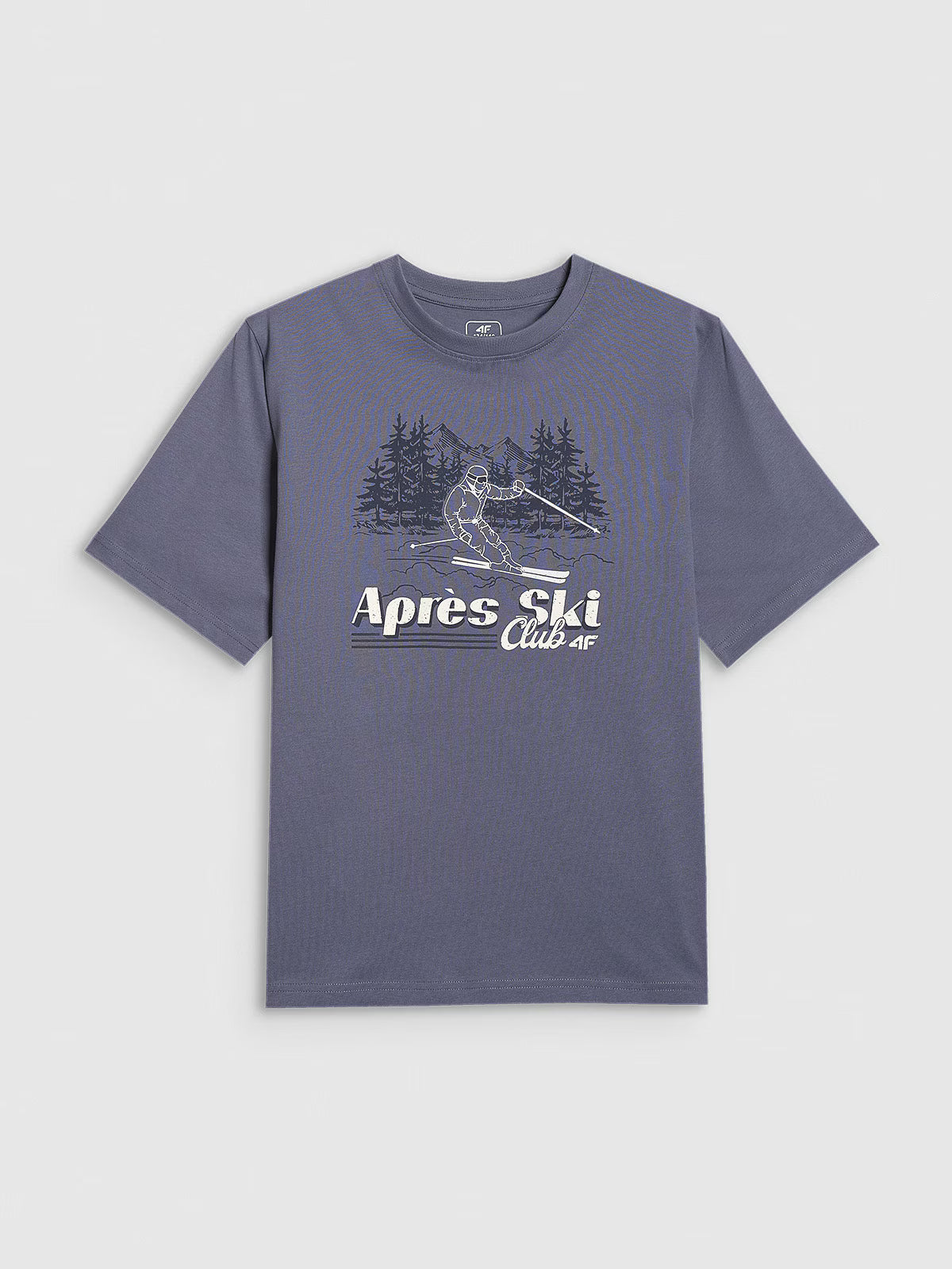 T-shirt loose z nadrukiem chłopięcy