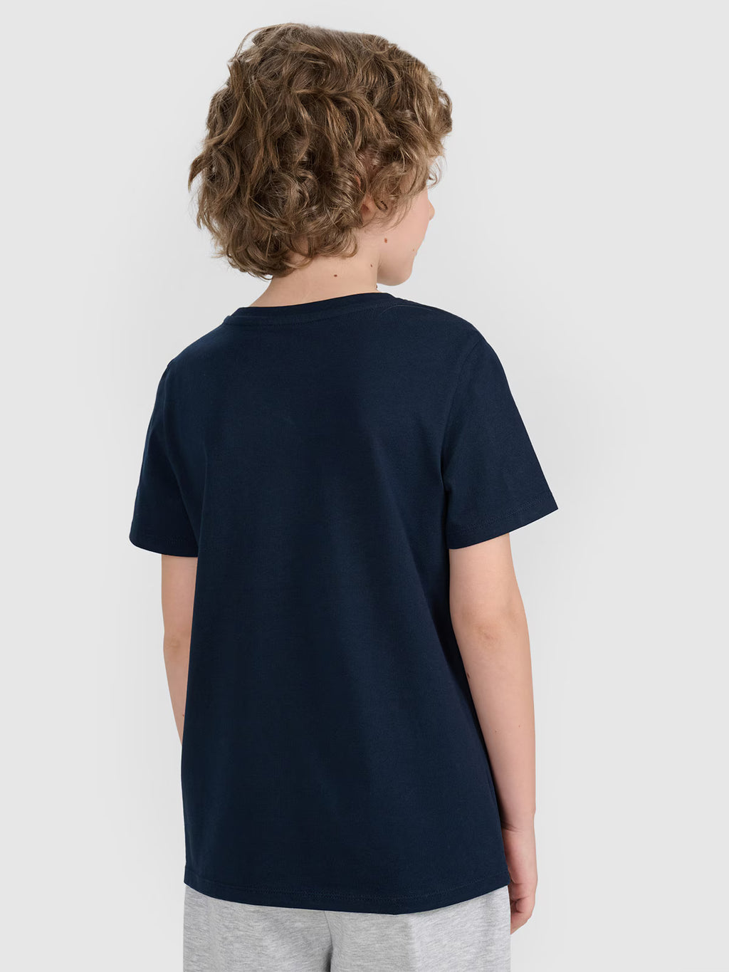T-shirt regular gładki chłopięcy