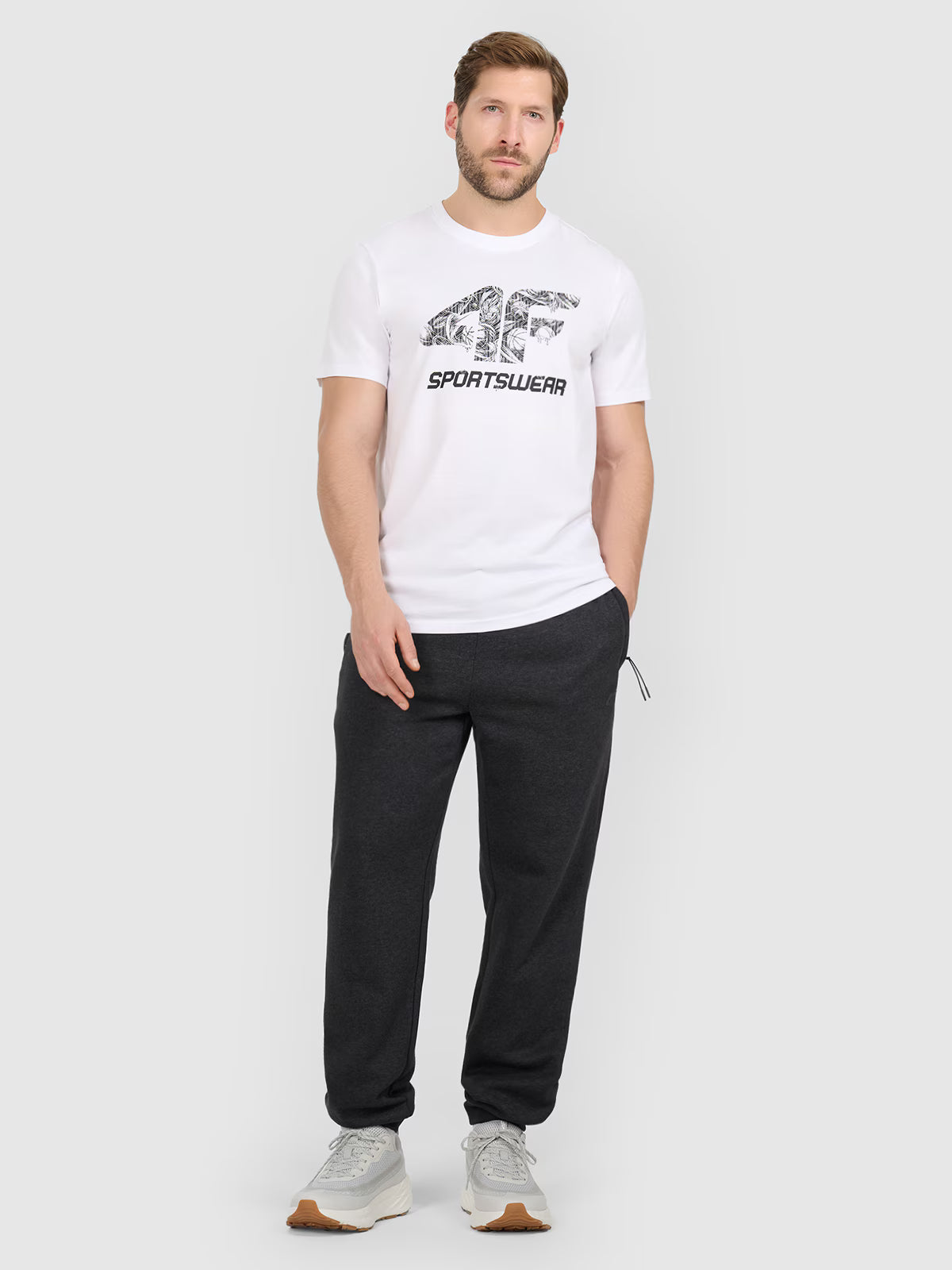 T-shirt regular z nadrukiem męski
