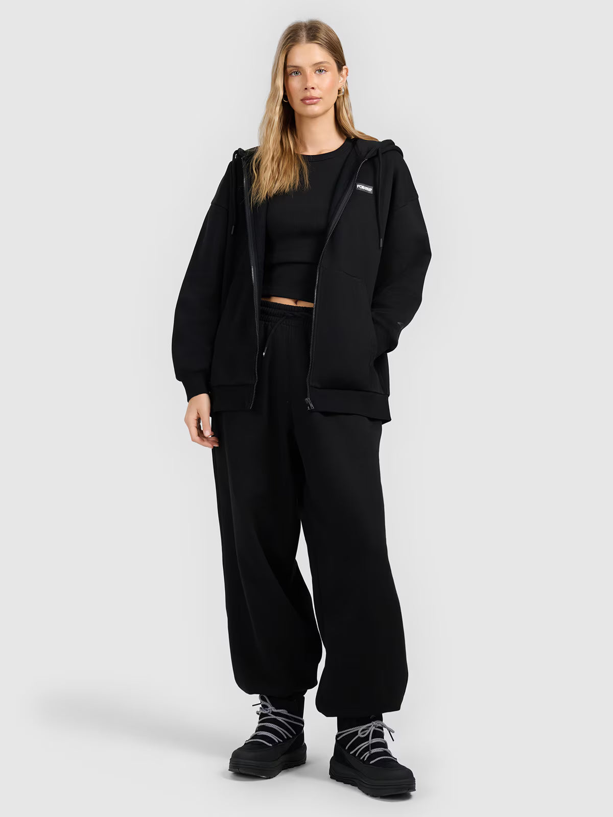 Bluza dresowa rozpinana z kapturem damska