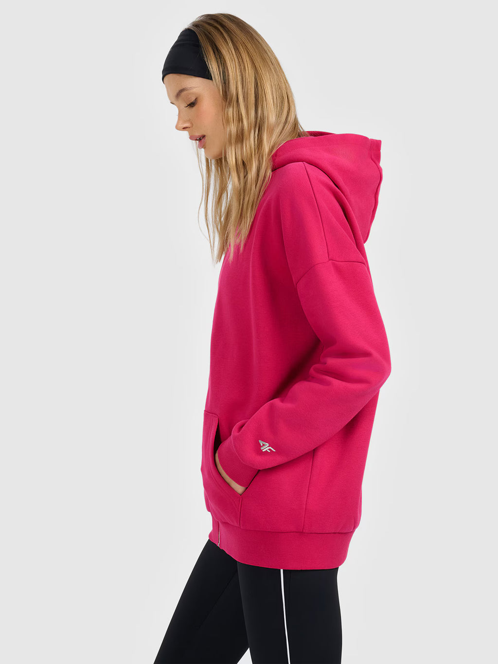 Bluza dresowa rozpinana z kapturem damska