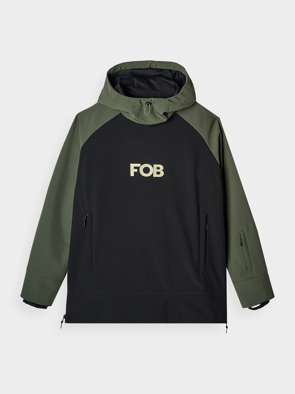 Długa bluza snowboardowa z softshellu membrana 5000 męska