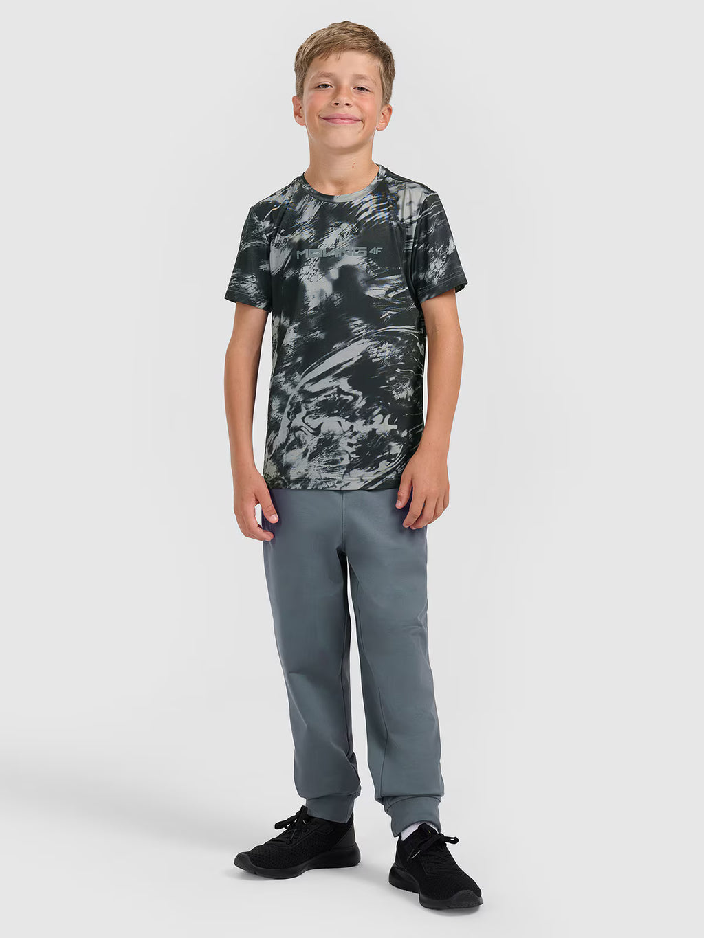 T-shirt sportowy szybkoschnący chłopięcy
