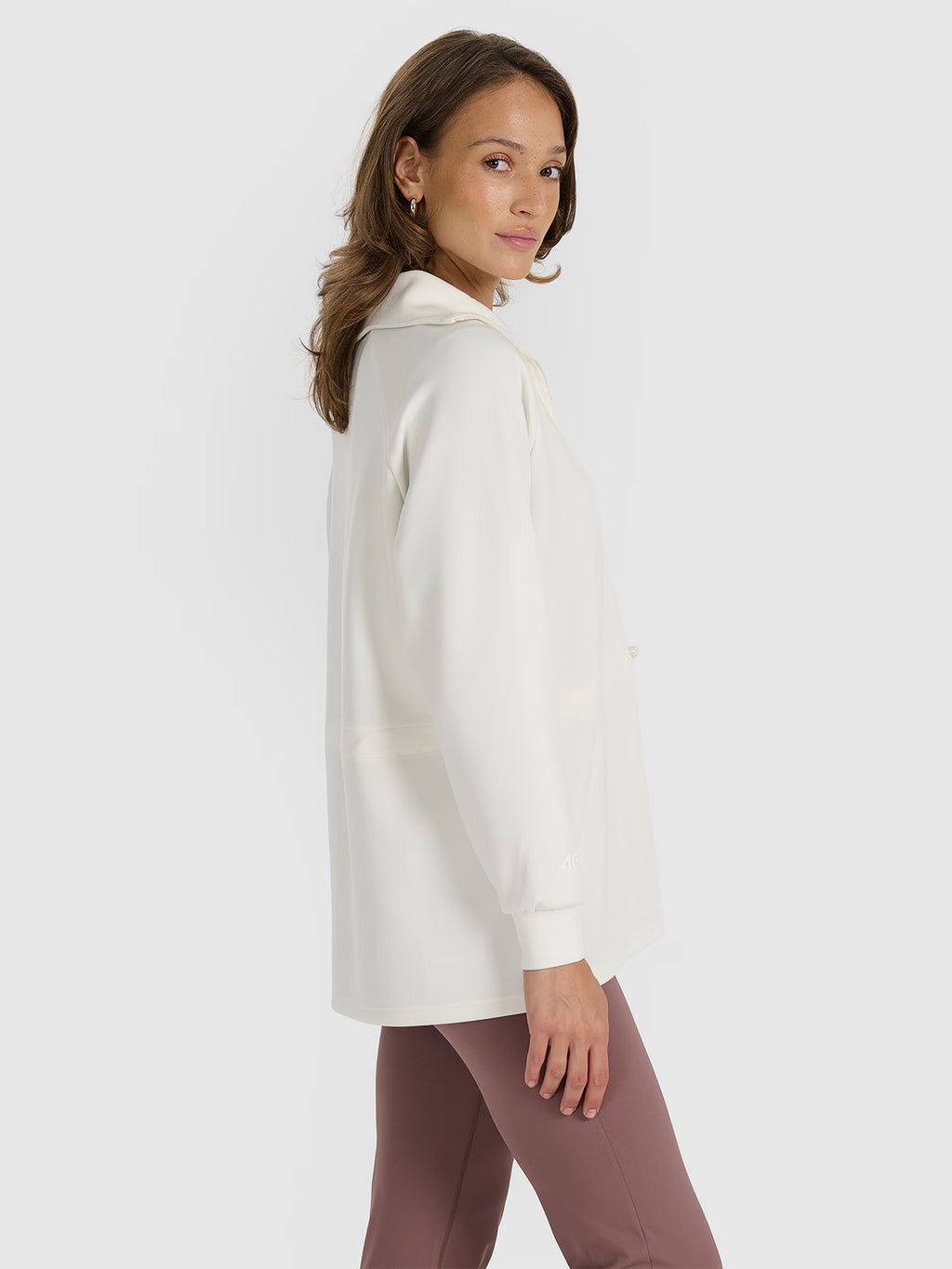 Bluza dresowa nierozpinana z modalem damska