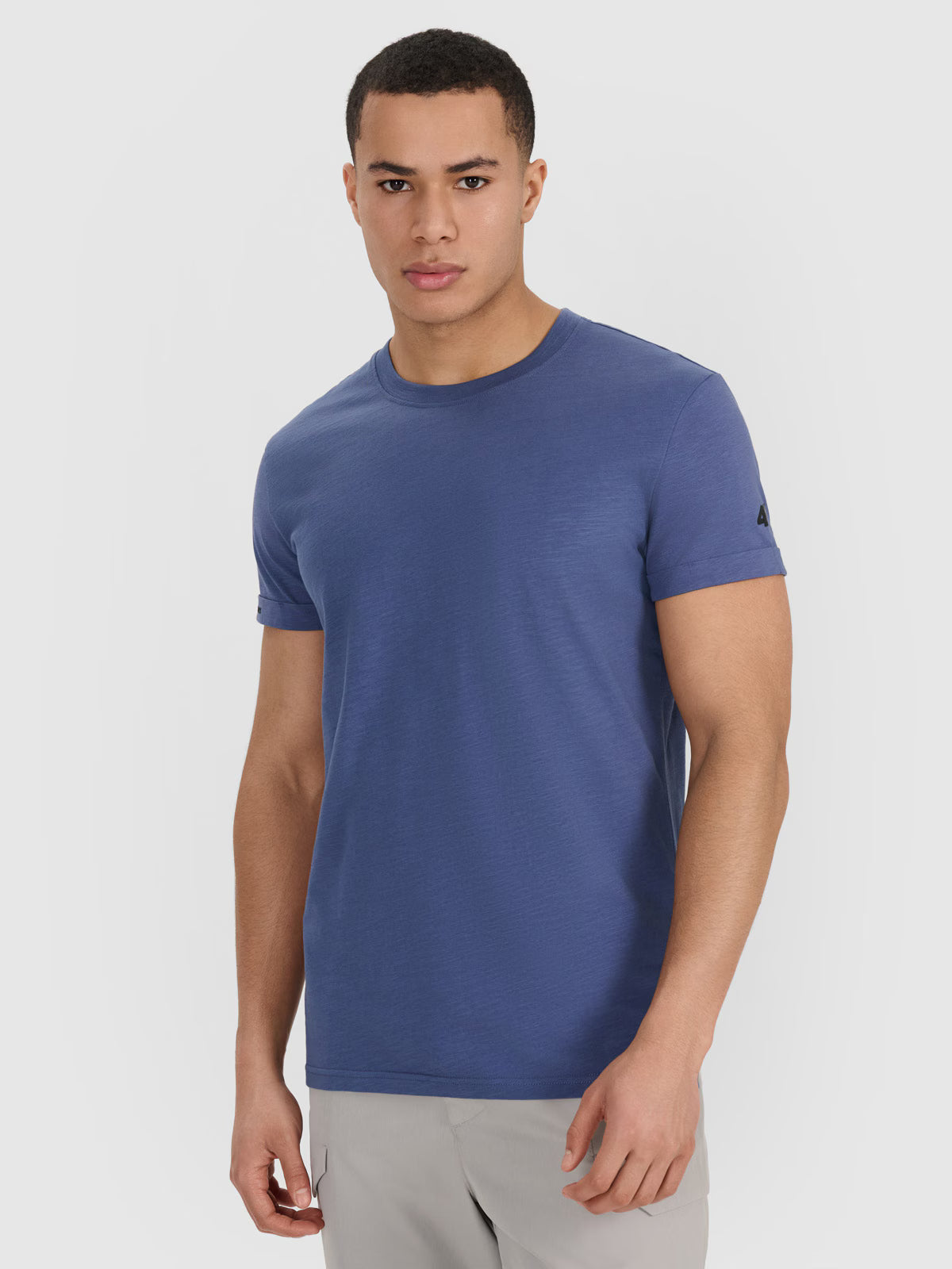 T-shirt regular gładki męski