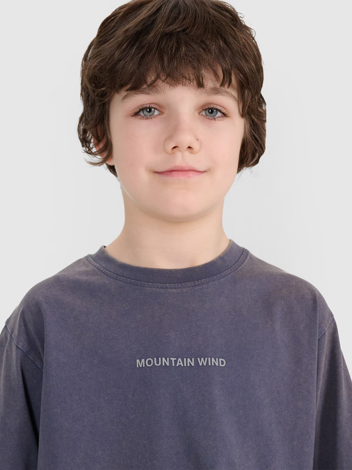 T-shirt oversize z nadrukiem chłopięcy