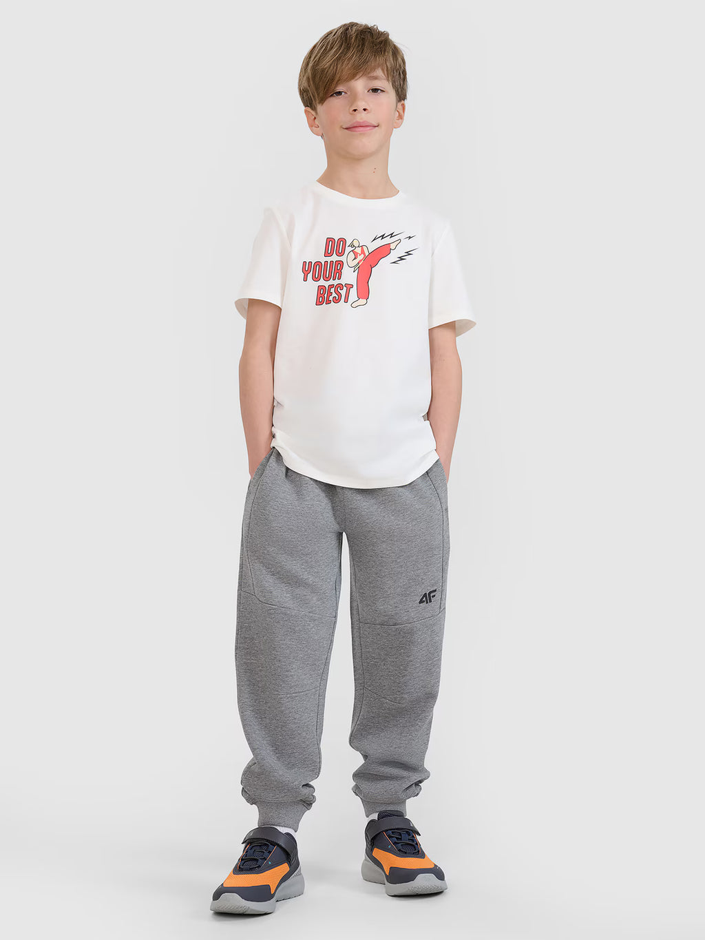 T-shirt regular z nadrukiem chłopięcy