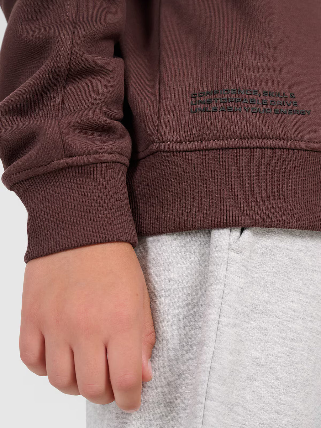 Bluza dresowa nierozpinana bez kaptura chłopięca