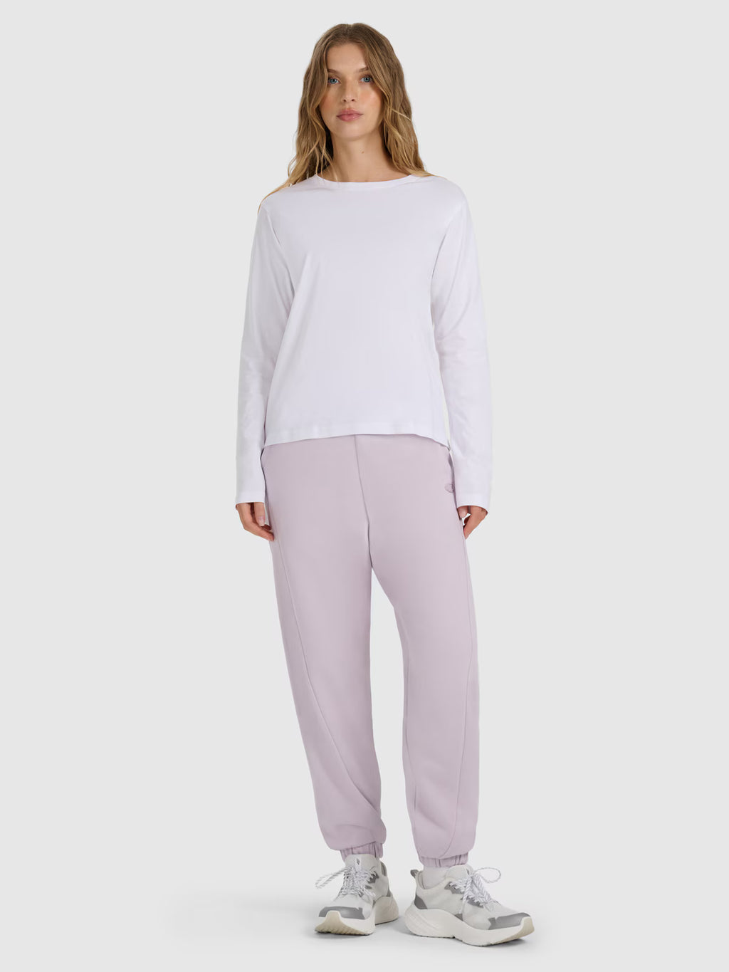 Longsleeve oversize gładki damski