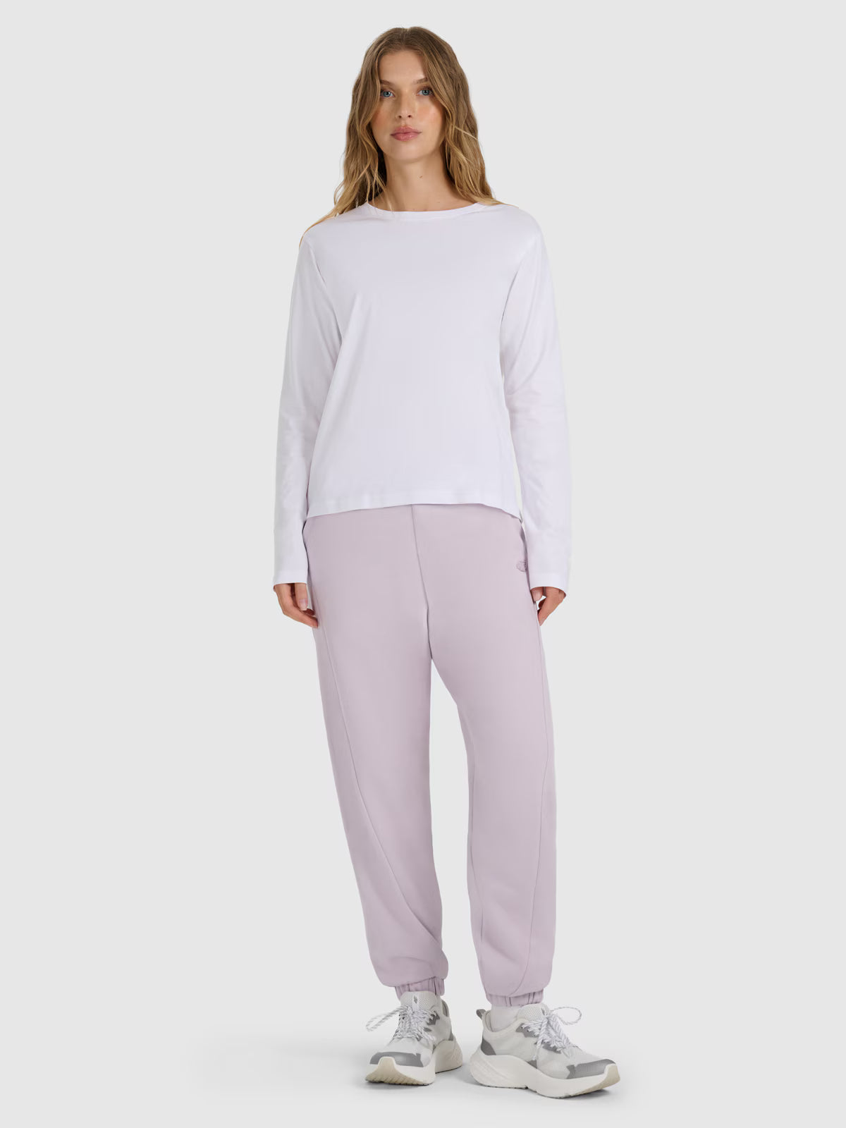 Longsleeve oversize gładki damski