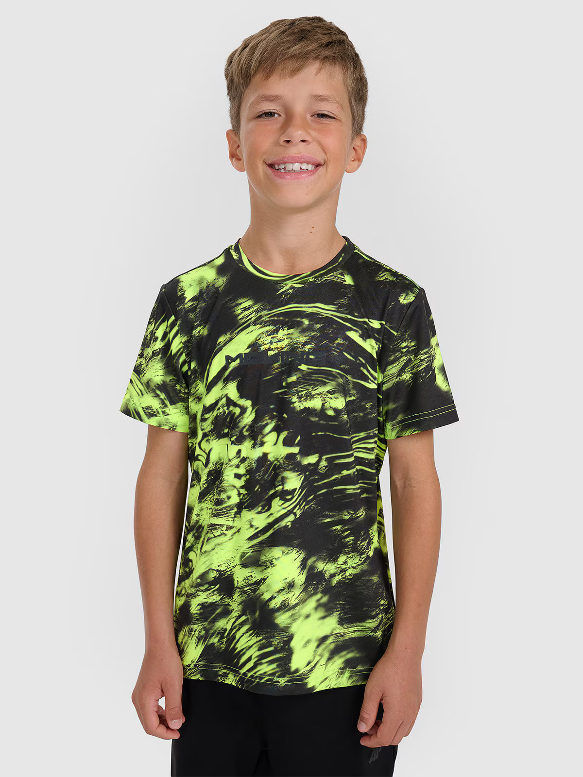 T-shirt sportowy szybkoschnący chłopięcy