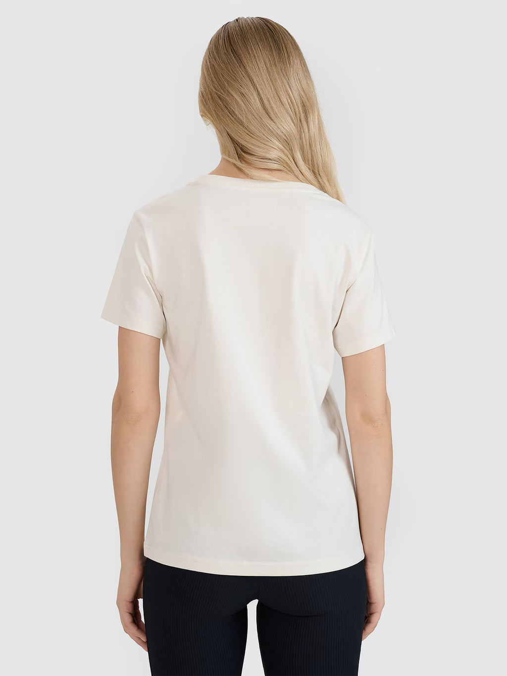 T-shirt regular z nadrukiem damski