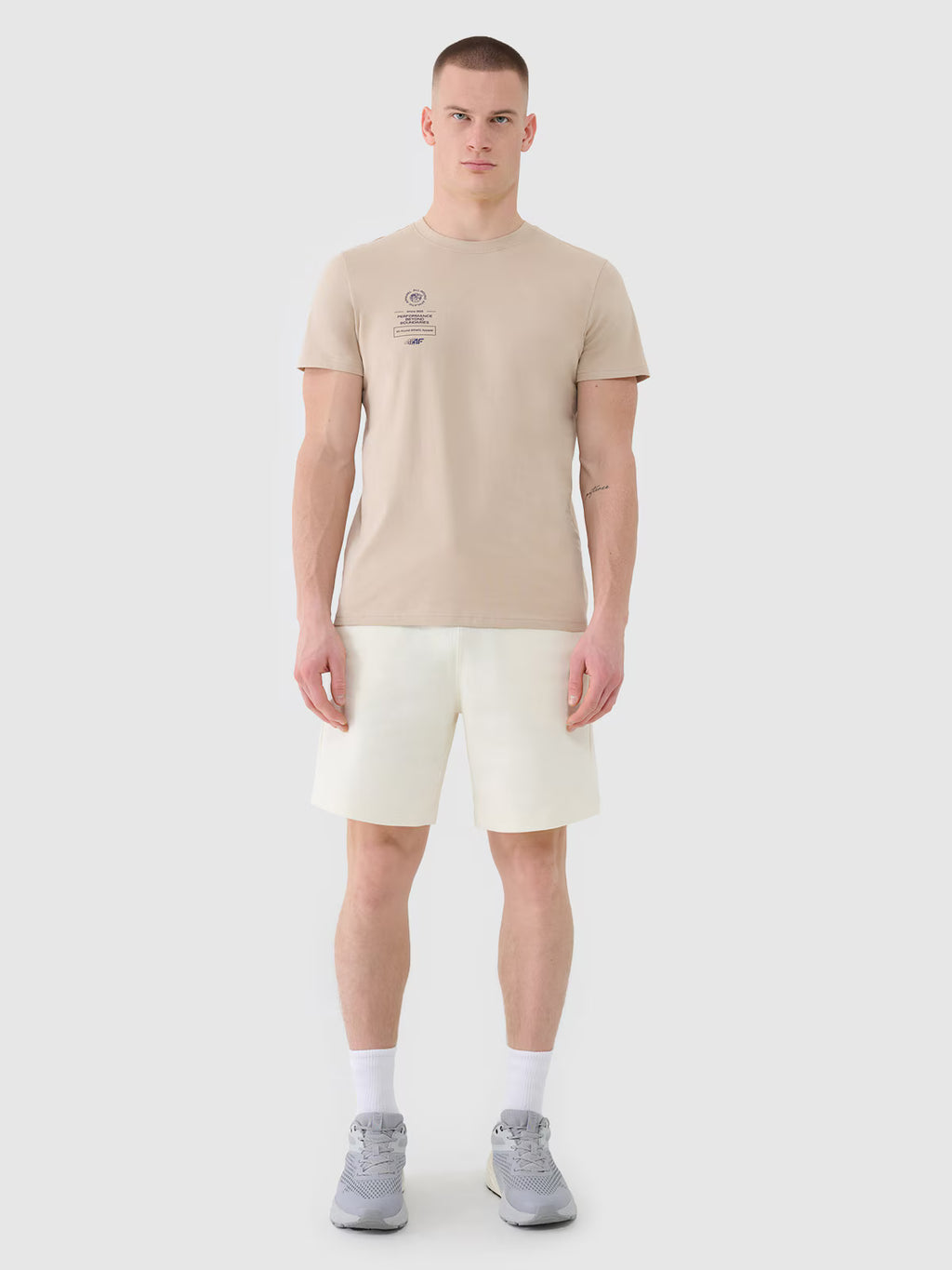 T-shirt regular z nadrukiem męski
