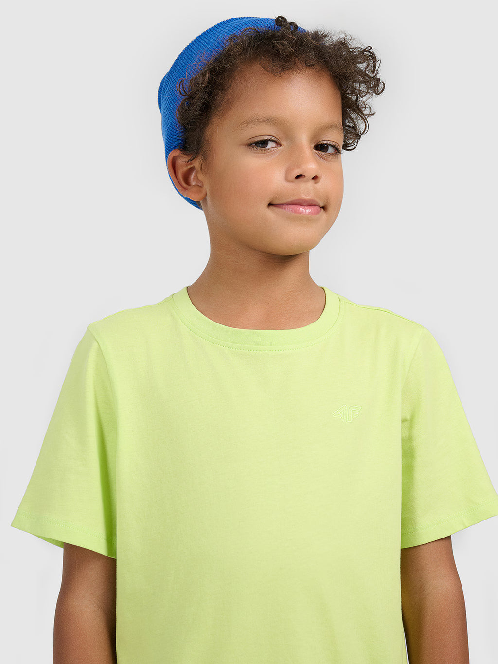 T-shirt regular gładki chłopięcy