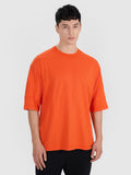 T-shirt oversize gładki męski
