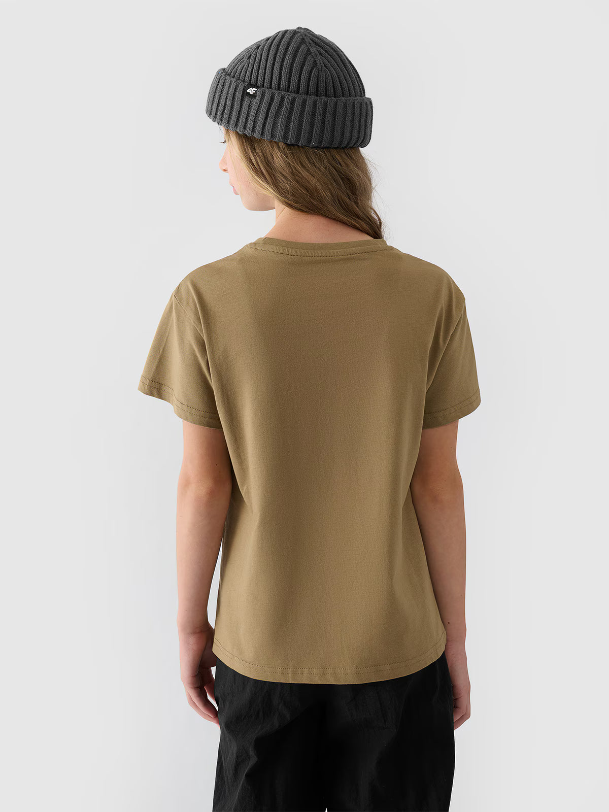 T-shirt gładki dziewczęcy