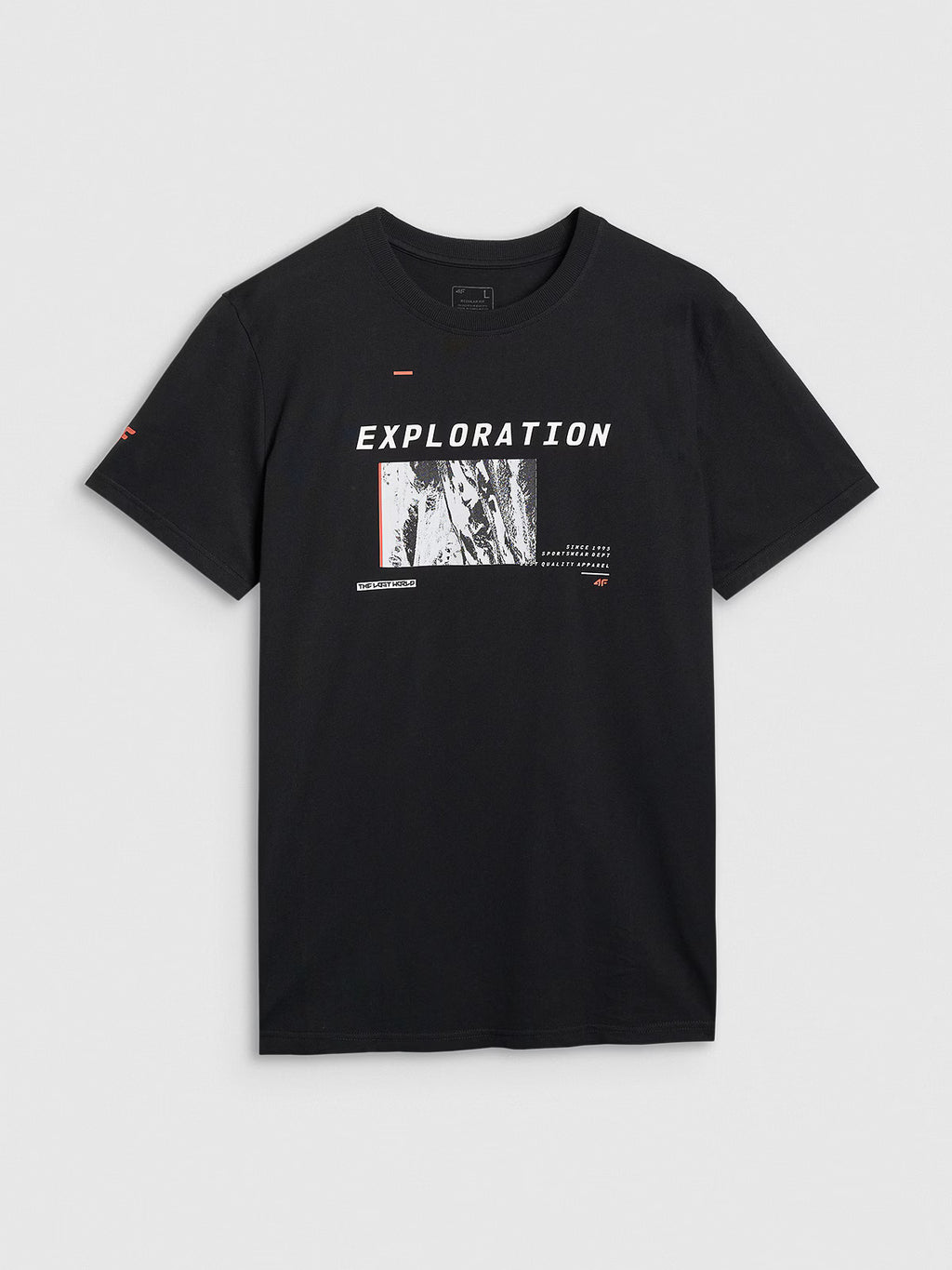 T-shirt regular z nadrukiem męski