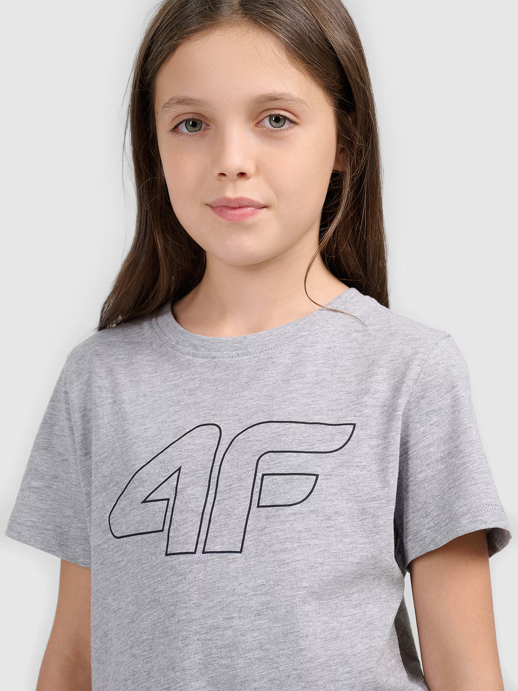 T-shirt oversize z nadrukiem dziewczęcy
