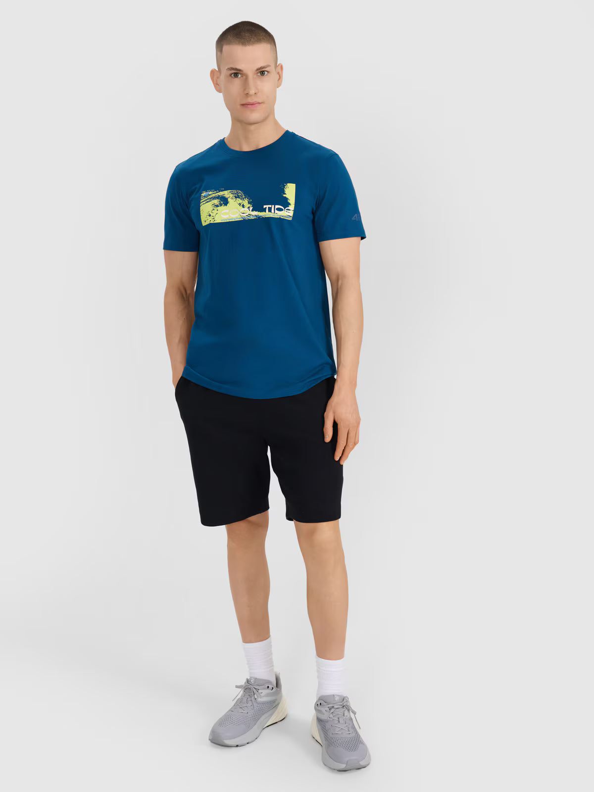 T-shirt regular z nadrukiem męski