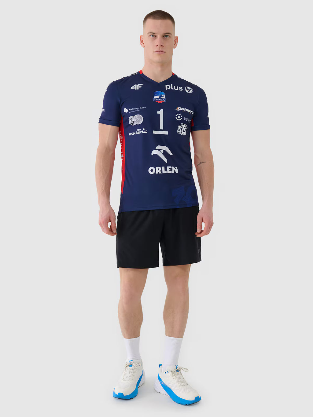 Koszulka meczowa replika domowa z sezonu 2024/25 męska 4F x Zaksa Kędzierzyn Koźle - Kurek