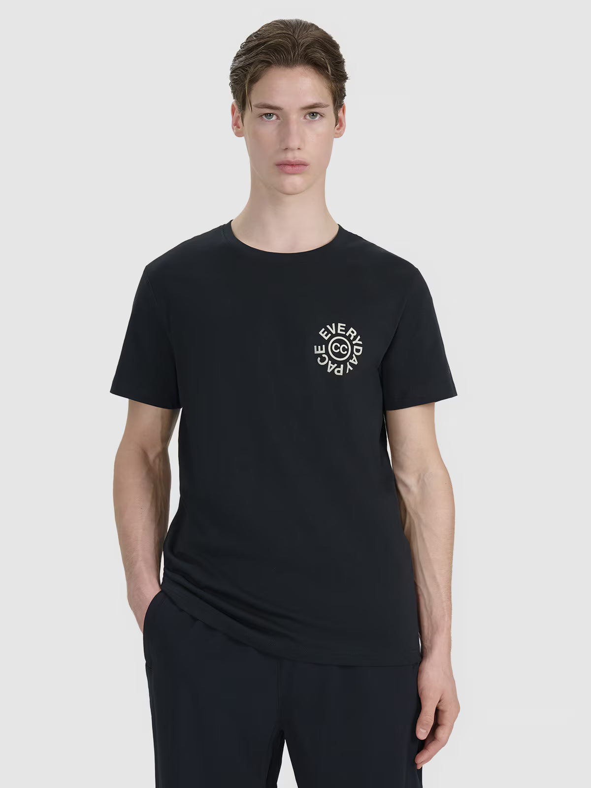 T-shirt regular z nadrukiem męski
