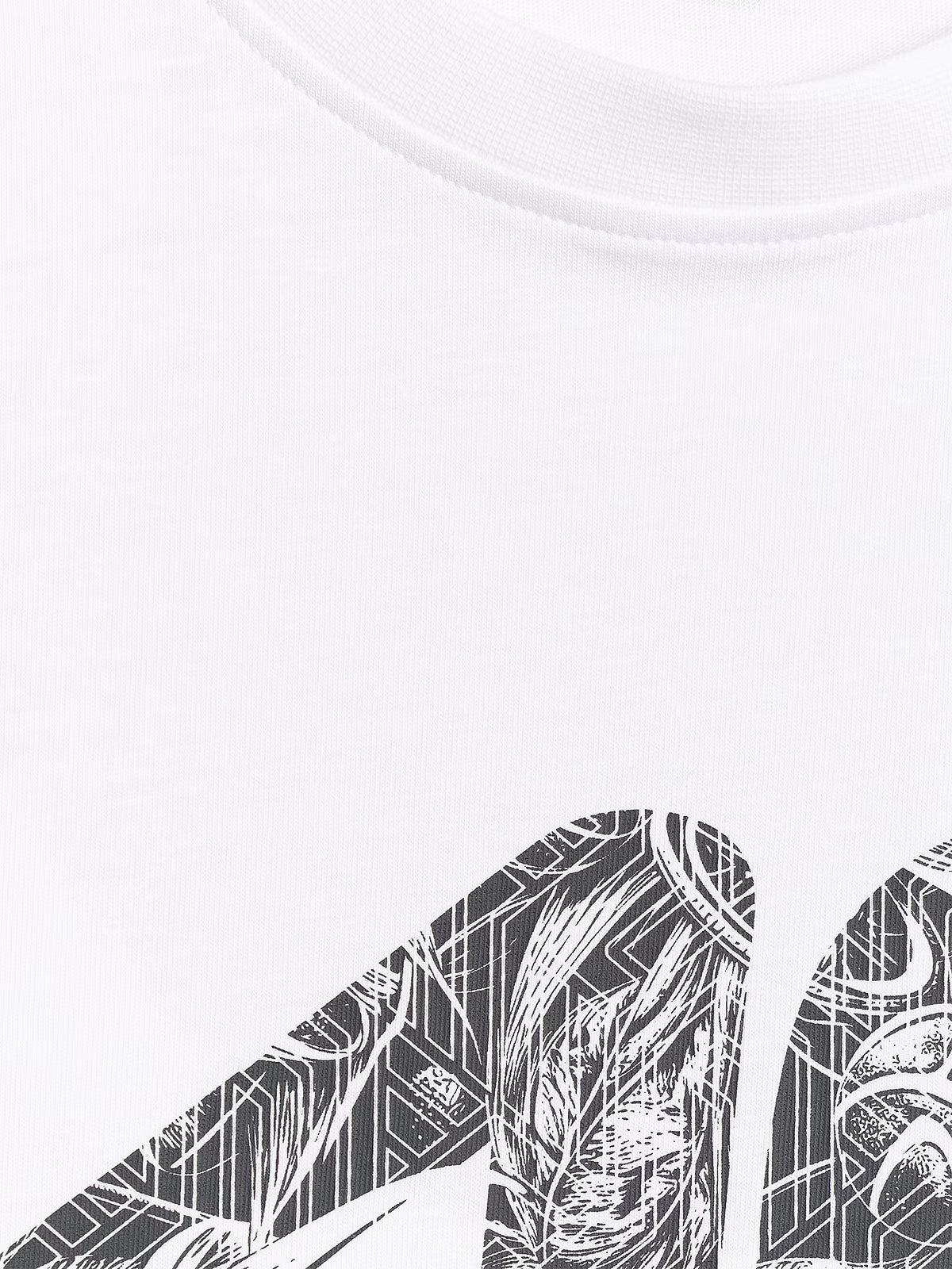 T-shirt regular z nadrukiem męski