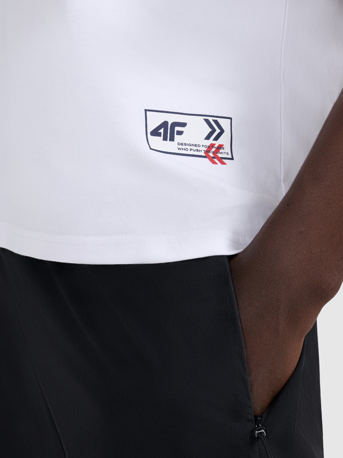 T-shirt oversize z nadrukiem męski