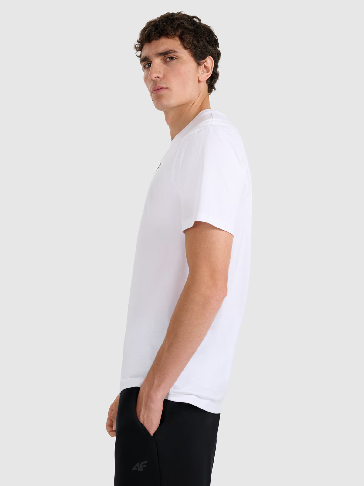 T-shirt regular gładki męski
