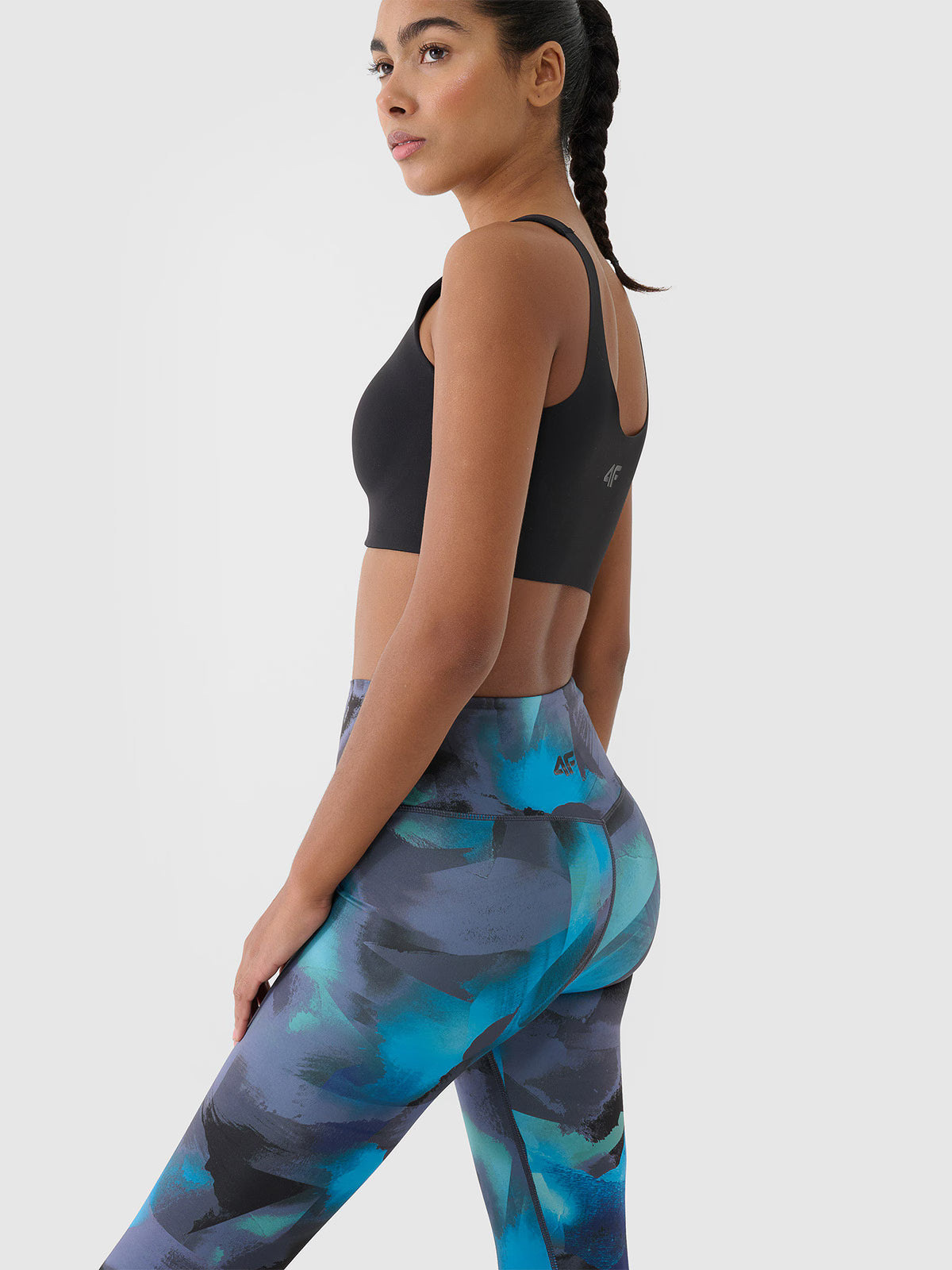 Legginsy treningowe z wysokim stanem damskie