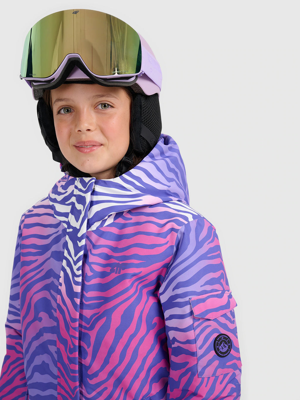 Kurtka snowboardowa membrana 8000 dziewczęca
