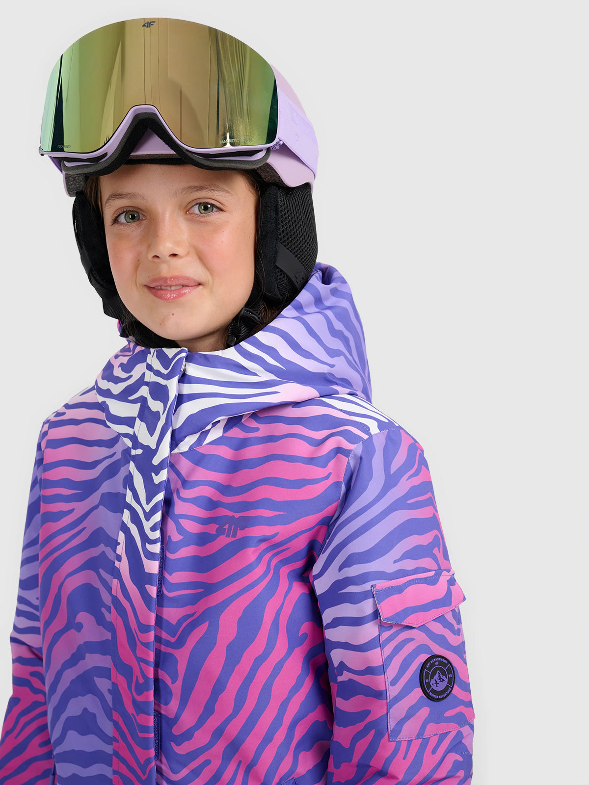 Kurtka snowboardowa membrana 8000 dziewczęca